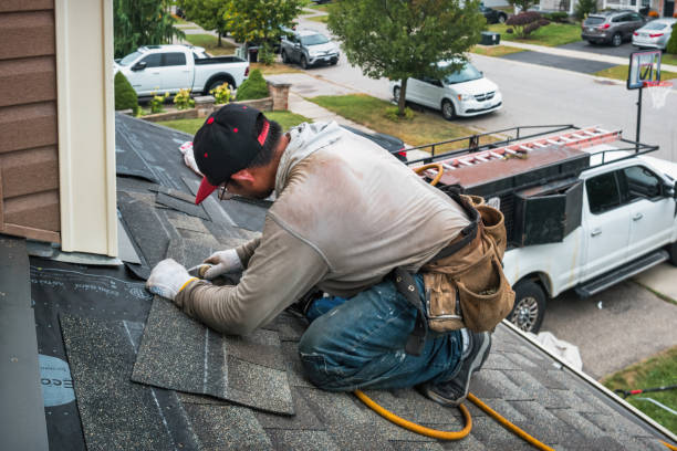 Professional Roofing technician working in Mount Pleasant, WI